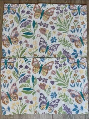 Butterfly Floral Table Placemats - Set of 2 🦋💐🍽️